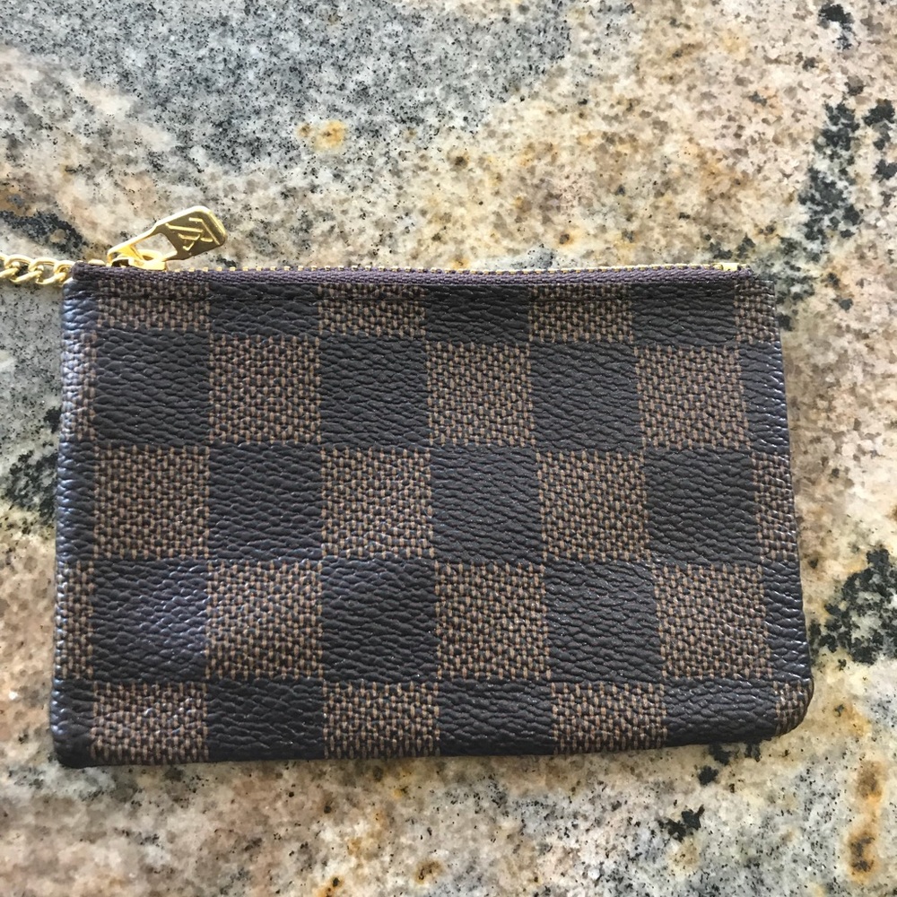 Checkered Key Pouch